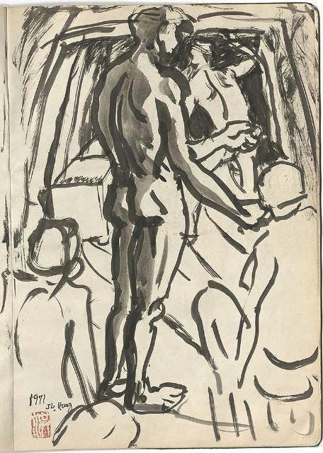 藏品:礦場寫生 大溪煤礦(冊11)的(35)張圖片