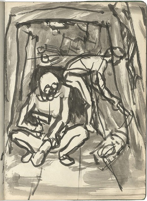 藏品:礦場寫生 大溪煤礦(冊11)的(41)張圖片