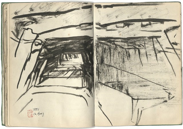 藏品:礦場寫生 大溪煤礦(冊11)的(56)張圖片