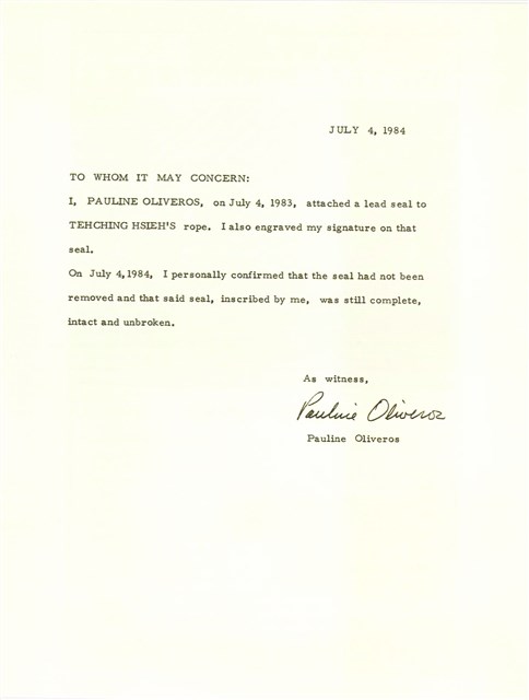 藏品:藝術/生活 一年行為表演1983–1984的(5)張圖片