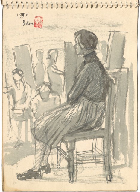 藏品:藝專 裸女、河邊速寫的(13)張圖片