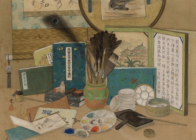 藏品:畫具的(1)張圖片