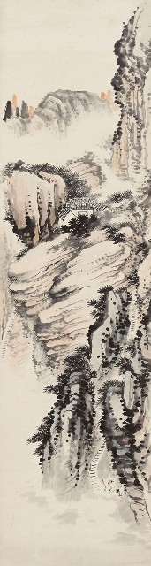 藏品:臨石濤山水的(1)張圖片