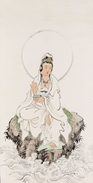 藏品:畫觀音(未完成)的(1)張圖片