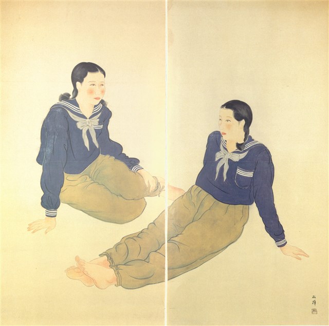 藏品:穿制服的少女的(1)張圖片