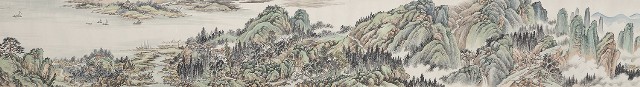 藏品:仿石谷重江疊嶂圖的(4)張圖片