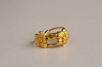 梅花金耳環一對藏品圖，第2張