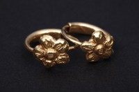 梅花金耳環一對藏品圖，第4張