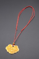 浮雕金鎖片(富貴長命)藏品圖，第3張