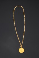 福字金平墜及鳳眼金鍊藏品圖，第4張