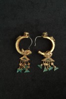 鑲翠耳環一對藏品圖，第1張