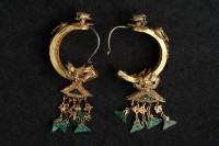 鑲翠耳環一對藏品圖，第2張