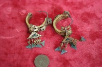 鑲翠耳環一對藏品圖，第3張