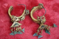 鑲翠耳環一對藏品圖，第4張