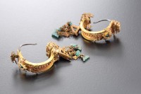 鑲翠耳環一對藏品圖，第6張