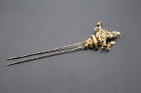 鑲玉步搖髮釵藏品圖，第3張