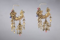 龍紋嵌珠耳環一對藏品圖，第4張