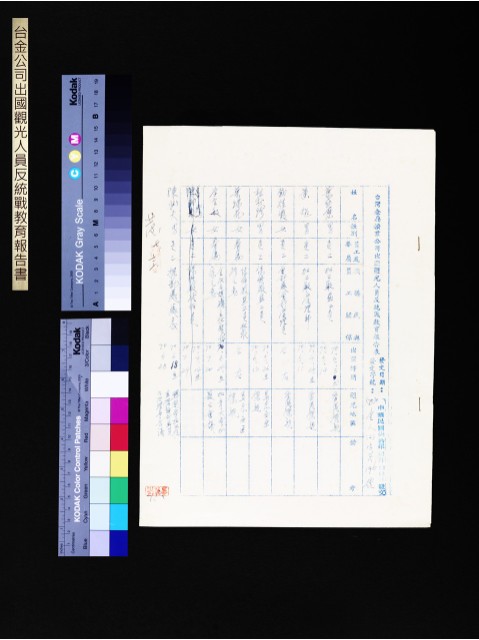 出國觀光人員反統戰教育報告表(第196號)的圖片