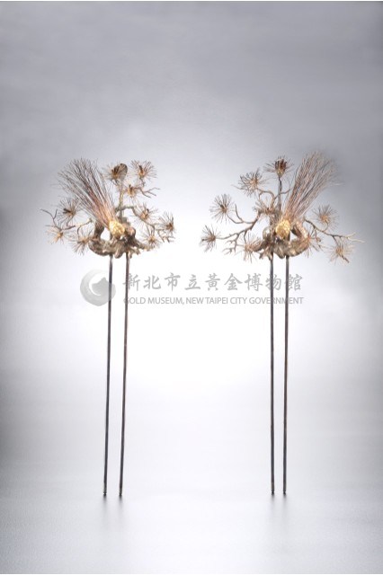 松柏壽龜髮釵一對藏品圖，第8張