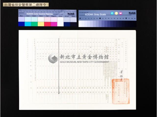 台灣省保安警察第二總隊令藏品圖，第1張