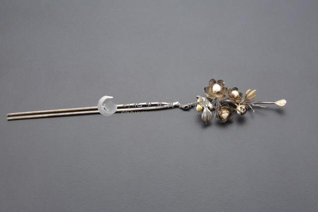 珍珠牡丹耳挖釵藏品圖，第5張