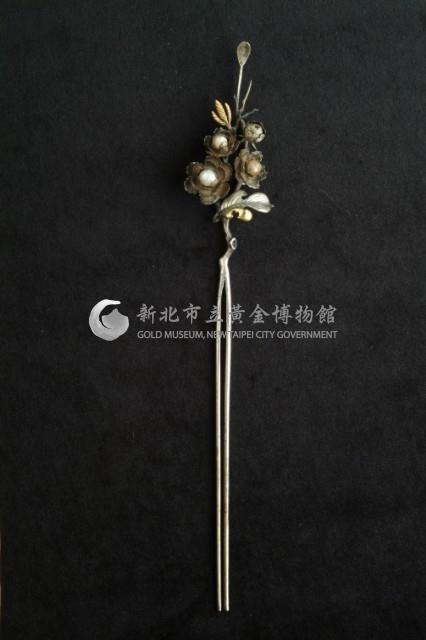 珍珠牡丹耳挖釵藏品圖，第1張