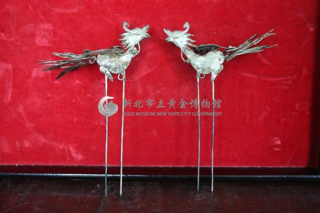 鳳凰髮釵一對藏品圖，第1張