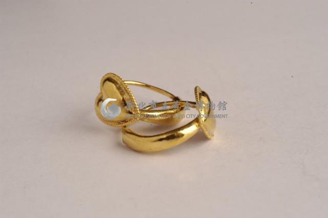 桃仔金耳環一對藏品圖，第3張