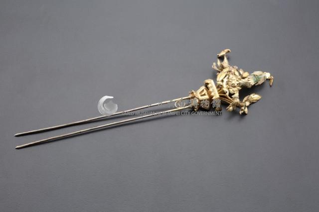 鑲玉步搖髮釵藏品圖，第3張