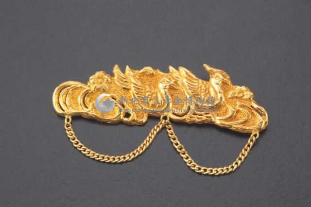 鴛鴦水鴨金領夾藏品圖，第2張