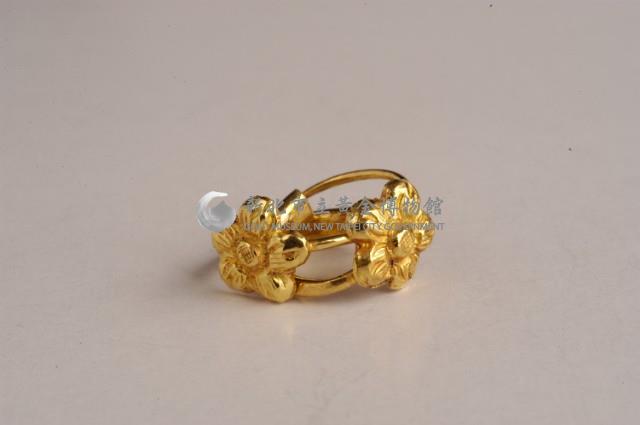 梅花金耳環一對藏品圖，第2張