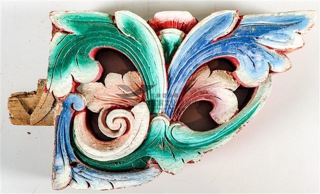 插角(公廳步口左架直出櫸左插角)藏品圖，第1張