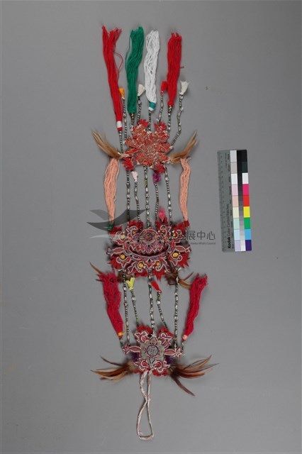 絲毛質地鴛鴦彩繡串珠掛飾   (鴛鴦彩繡掛飾)藏品圖，第3張