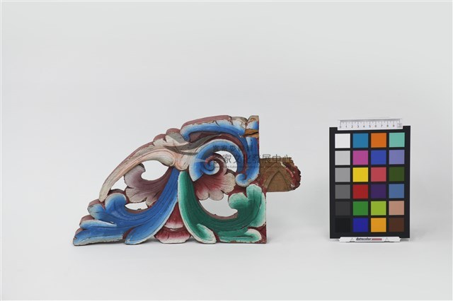 插角(公廳步口右架直出櫸左插角)藏品圖，第1張