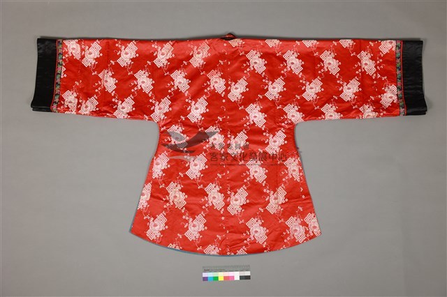 織金花囍字紋紅袍藏品圖，第2張