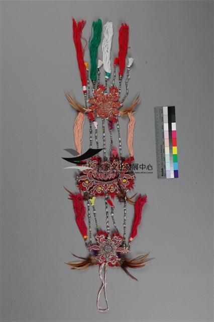 絲毛質地鴛鴦彩繡串珠掛飾   (鴛鴦彩繡掛飾)藏品圖，第3張