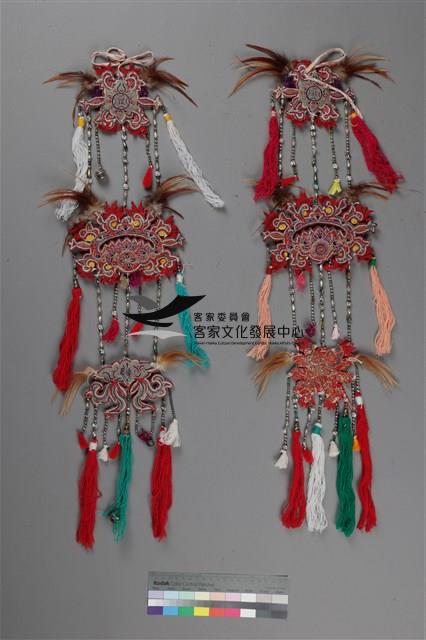 絲毛質地鴛鴦彩繡串珠掛飾   (鴛鴦彩繡掛飾)藏品圖，第1張