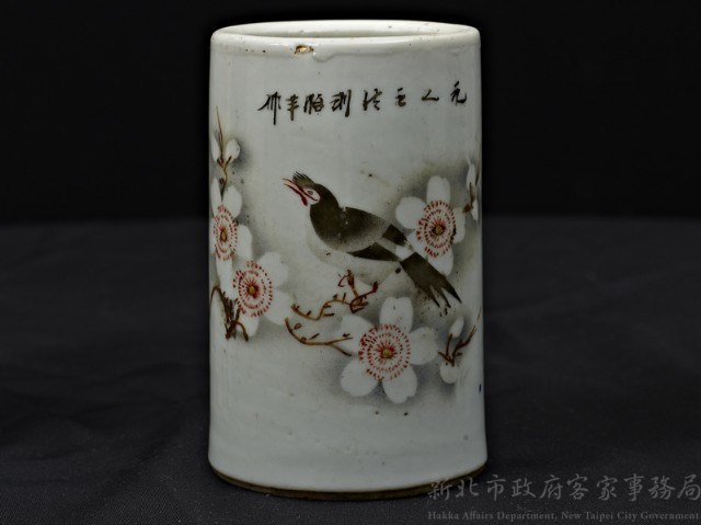 文房器物03(磁筆筒)藏品圖，第1張