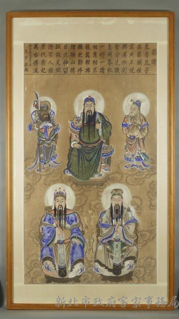 礦物顏料畫之關公畫像（神像畫）藏品圖，第1張