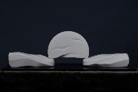 海岸線的月的圖片