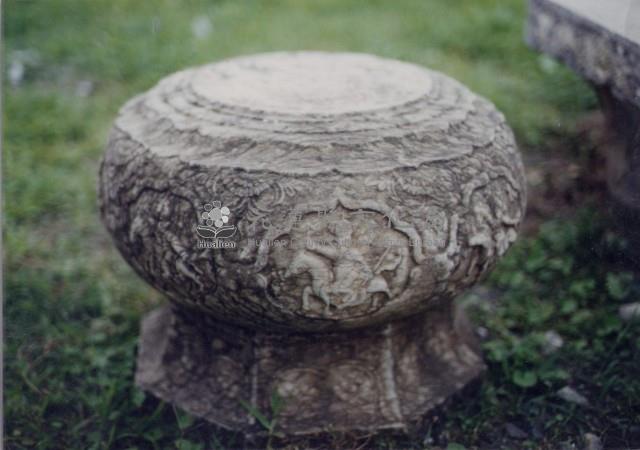 蓮花石礎一對藏品圖，第1張