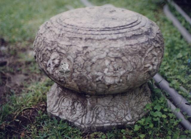 蓮花石礎一對藏品圖，第2張