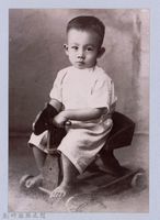 龍瑛宗翻拍照46：木馬上的男童藏品圖，第1張