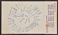 彭公瑞鷺縣長主持新竹縣政八年誌念：主任秘書及秘書室職員贈彭縣長字藏品圖，第1張