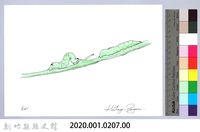 泰雅文物畫冊2-19臺灣黃蝶幼蟲藏品圖，第2張