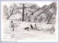 黑帶巴彥畫冊-41分配狩獵的崗位藏品圖，第1張