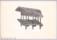 六柱穀倉-10六柱穀倉側開式的搭建9-2：屋頂鋪設完成藏品圖，第1張