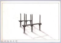 六柱穀倉-22六柱穀倉前開式的搭建2：立床桿藏品圖，第1張