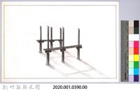 六柱穀倉-22六柱穀倉前開式的搭建2：立床桿藏品圖，第2張