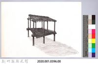 六柱穀倉-28六柱穀倉前開式的搭建7：放斜木藏品圖，第2張